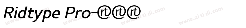 Ridtype Pro字体转换